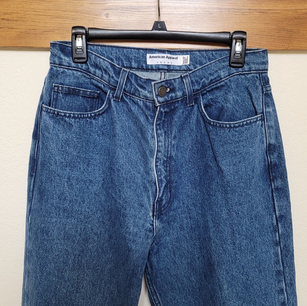 American Apparel Dark HighWaist Dark Jeans 32 NWOT
